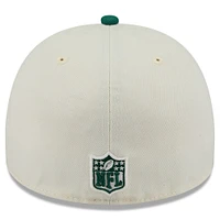 Casquette ajustée New Era 59FIFTY crème/verte pour homme, York Jets, repêchage NFL 2025
