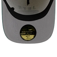 Casquette ajustée New Era 59FIFTY crème/verte pour homme, York Jets, repêchage NFL 2025