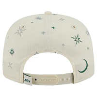 Casquette ajustable New Era pour homme, couleur crème, style Celestial Golfer, des New York Jets