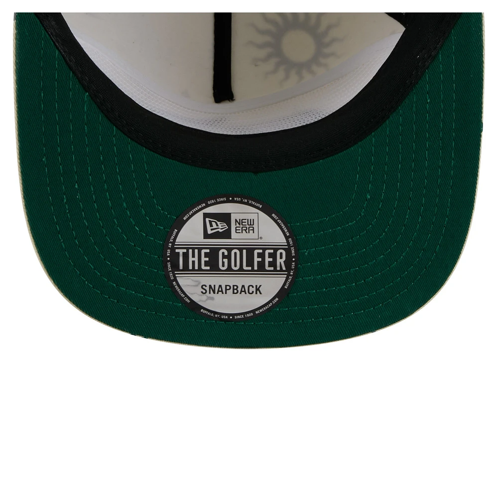 Casquette ajustable New Era pour homme, couleur crème, style Celestial Golfer, des New York Jets