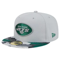 Casquette ajustée 59FIFTY New York Jets Active Camo Era pour homme, grise