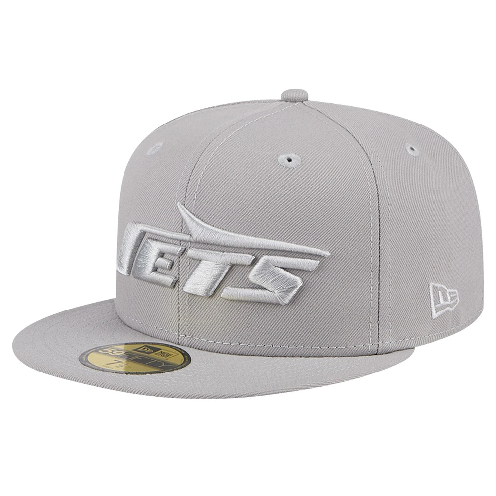 Casquette ajustée 59FIFTY New Era York Jets pour hommes, gris