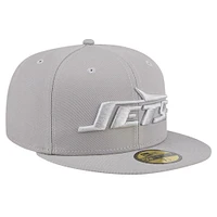 Casquette ajustée 59FIFTY New Era York Jets pour hommes, gris