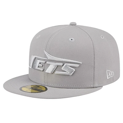 Casquette ajustée 59FIFTY New Era York Jets pour hommes, gris