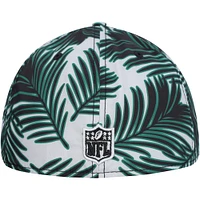 Men's New Era Gray York Jets Palms 39THIRTY Flex Hat