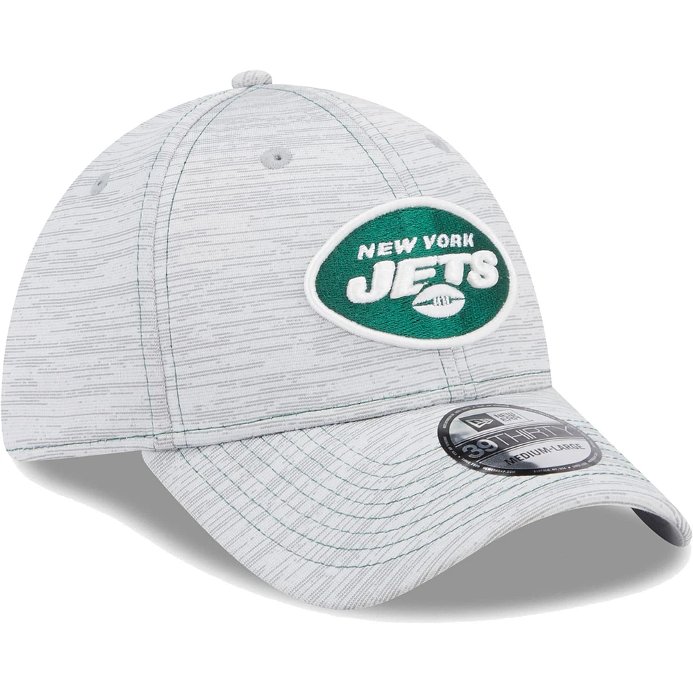 Casquette Flex 39THIRTY New York Jets Speed ​​39THIRTY pour homme Era grise