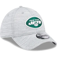 Men's New Era Gray York Jets Speed 39THIRTY Flex Hat