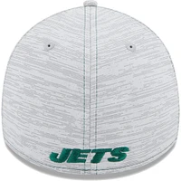 Men's New Era Gray York Jets Speed 39THIRTY Flex Hat