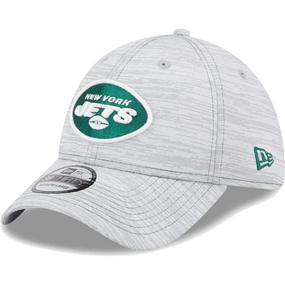 Men's New Era Gray York Jets Speed 39THIRTY Flex Hat