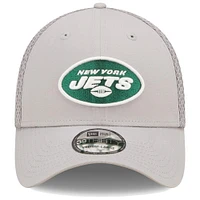 Men's New Era Gray York Jets Team Neo 39THIRTY Flex Hat