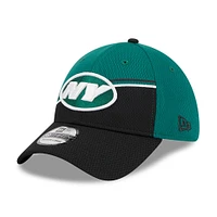 Casquette Flexline 39THIRTY Sideline des New York Jets 2023 Era pour homme, vert/noir