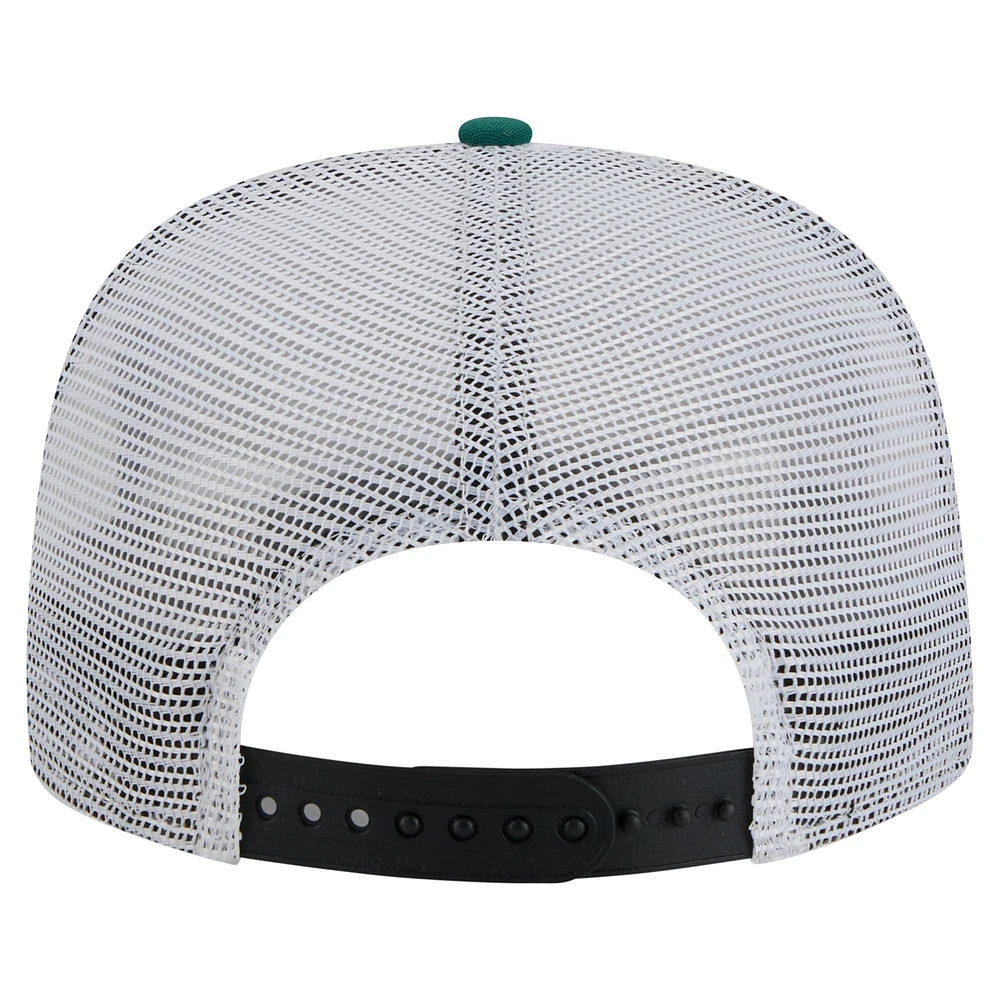 Casquette de golf à visière arrière New Era verte/noire New York Jets pour homme