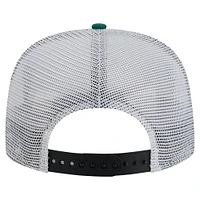 Casquette de golf à visière arrière New Era verte/noire New York Jets pour homme