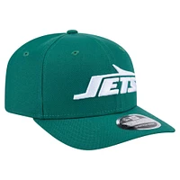 Casquette extensible à bouton-pression New York Jets 9SEVENTY verte New Era pour homme