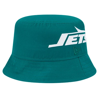 Chapeau bob New Era vert York Jets pour homme