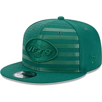 Casquette Snapback 9FIFTY New Era New York Jets Independent pour homme, verte