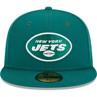 Men's New Era Green York Jets  Main 59FIFTY Fitted Hat