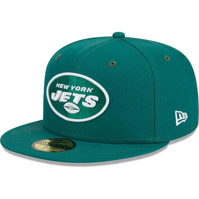 Men's New Era Green York Jets  Main 59FIFTY Fitted Hat