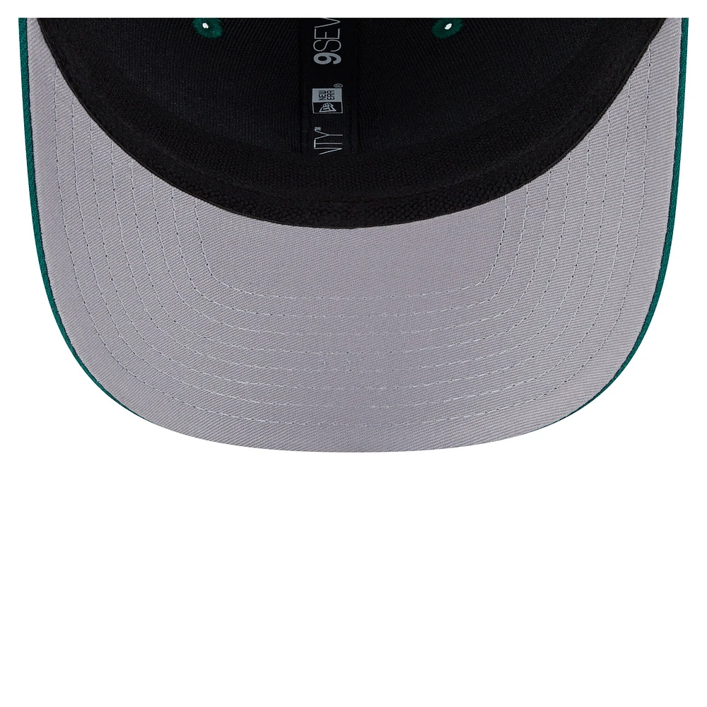 Casquette camionneur 9SEVENTY extensible à boutons-pression New Era verte des New York Jets pour homme