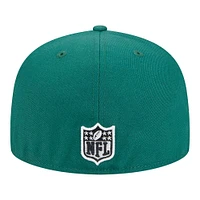 Casquette ajustée New Era 59FIFTY verte avec inscription York Jets pour homme