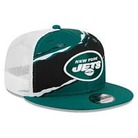 Casquette Snapback 9FIFTY New York Jets Tear Trucker New Era pour hommes, verte