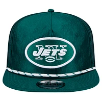 Casquette Snapback de golfeur en corde New Era New York Jets pour hommes, verte