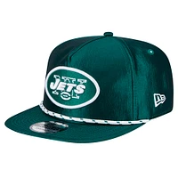 Casquette Snapback de golfeur en corde New Era New York Jets pour hommes, verte