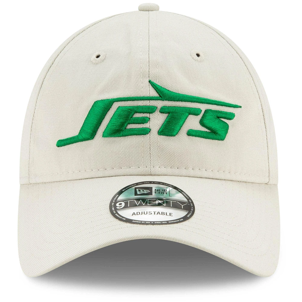 Casquette réglable 9TWENTY New Era Kaki New York Jets Playmaker Logo pour homme