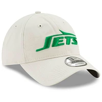 Men's New Era Khaki New York Jets Playmaker Logo 9TWENTY Adjustable Hat