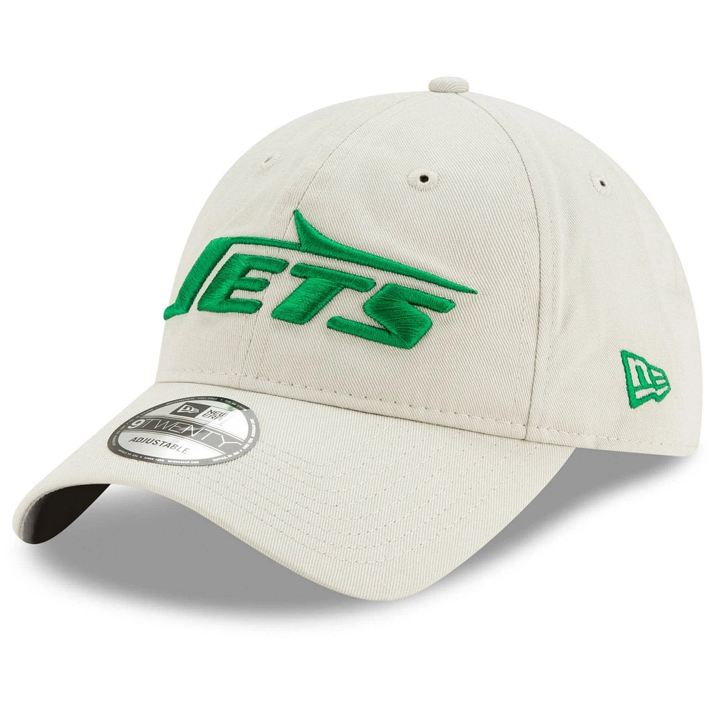 Casquette réglable 9TWENTY New Era Kaki New York Jets Playmaker Logo pour homme