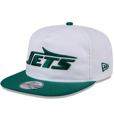 Casquette Snapback New Era New York Jets 2024 NFL Training Camp Golfer pour homme, blanc/vert