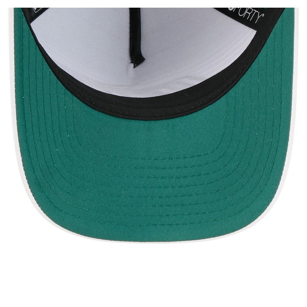 Casquette ajustable New Era New York Jets Adventure Gradient 9FORTY M-Crown A-Frame pour homme, blanche/verte