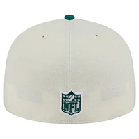Casquette ajustée New Era 59FIFTY pour homme, blanche et verte, des York Jets