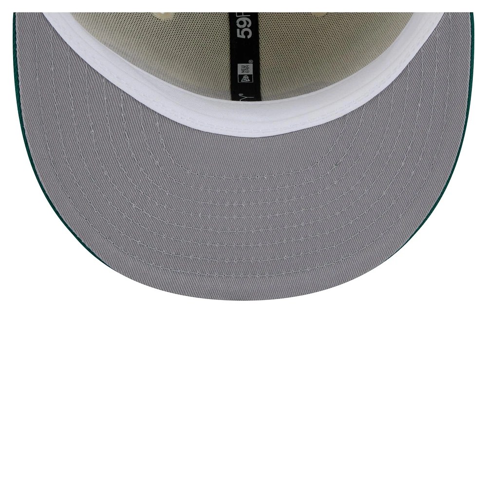 Casquette ajustée New Era 59FIFTY pour homme, blanche et verte, des York Jets