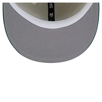 Casquette ajustée New Era 59FIFTY pour homme, blanche et verte, des York Jets