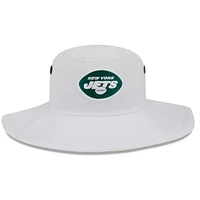 Chapeau bob panama New York Jets 2023 NFL Training Camp New Era pour homme, blanc