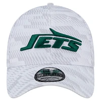 Casquette New Era blanche York Jets Gameday Graded 39THIRTY Flex pour homme