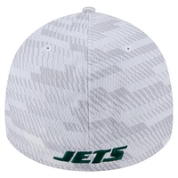 Casquette New Era blanche York Jets Gameday Graded 39THIRTY Flex pour homme