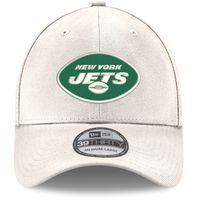 Men's New Era White York Jets Iced II 39THIRTY Flex Hat