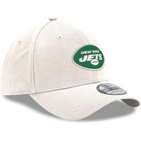 Men's New Era White York Jets Iced II 39THIRTY Flex Hat