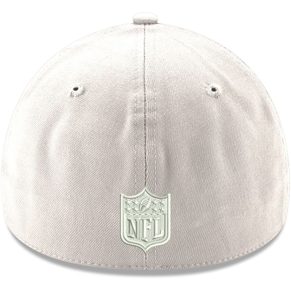 Men's New Era White York Jets Iced II 39THIRTY Flex Hat