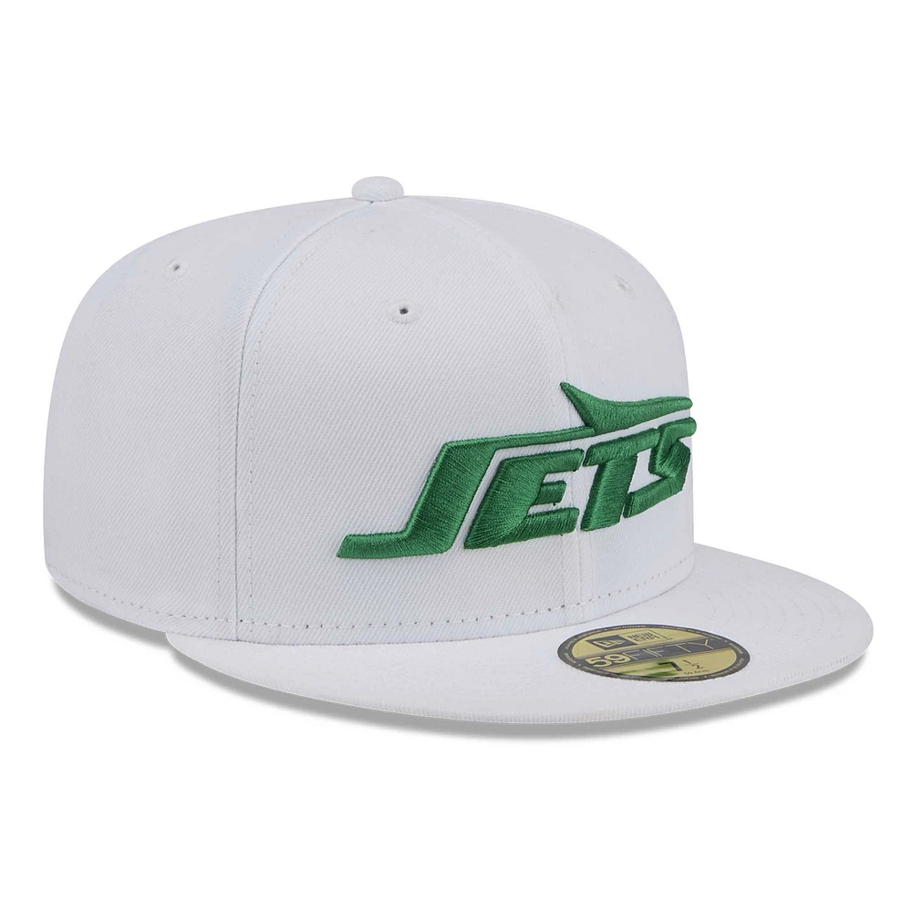 Casquette ajustée New Era York Jets Wordmark Omaha 59FIFTY pour hommes