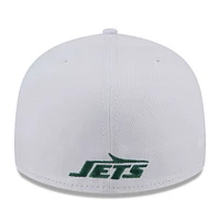 Casquette ajustée 59FIFTY à profil bas Omaha New York Jets Era pour hommes, blanche