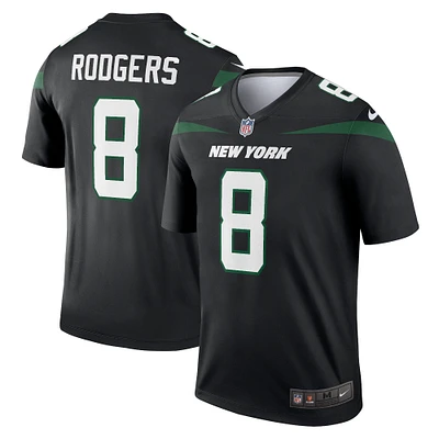 Men's Nike Aaron Rodgers Black New York Jets Alternate Legend Player Performance Top