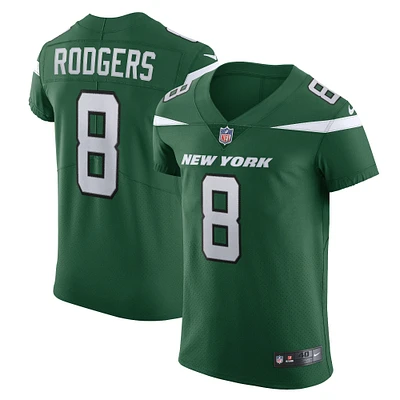 Nike Aaron Rodgers pour hommes Gotham Green New York Jets Alternate Vapor F.U.S.E. Maillot Élite