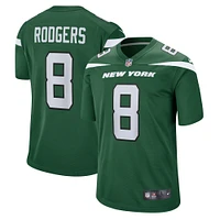 Maillot de match Nike Aaron Rodgers Gotham vert New York Jets pour homme