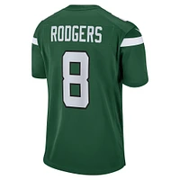 Men's Nike Aaron Rodgers Gotham Green New York Jets Game Player Jersey