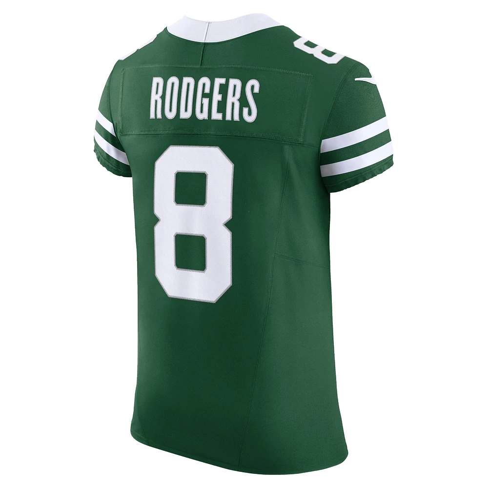 Men's Nike Aaron Rodgers Gotham Green New York Jets Vapor F.U.S.E. Elite Jersey