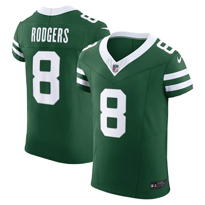 Men's Nike Aaron Rodgers Gotham Green New York Jets Vapor F.U.S.E. Elite Jersey