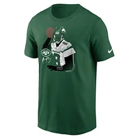 T-shirt graphique Nike Aaron Rodgers pour homme, vert, joueur des New York Jets